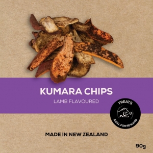 Daisy's Delights Kumara Chips- lamb flavoured - Treats  (90g)_1